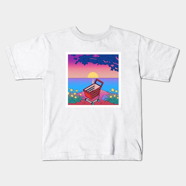SUNSET Kids T-Shirt by wide xstreet